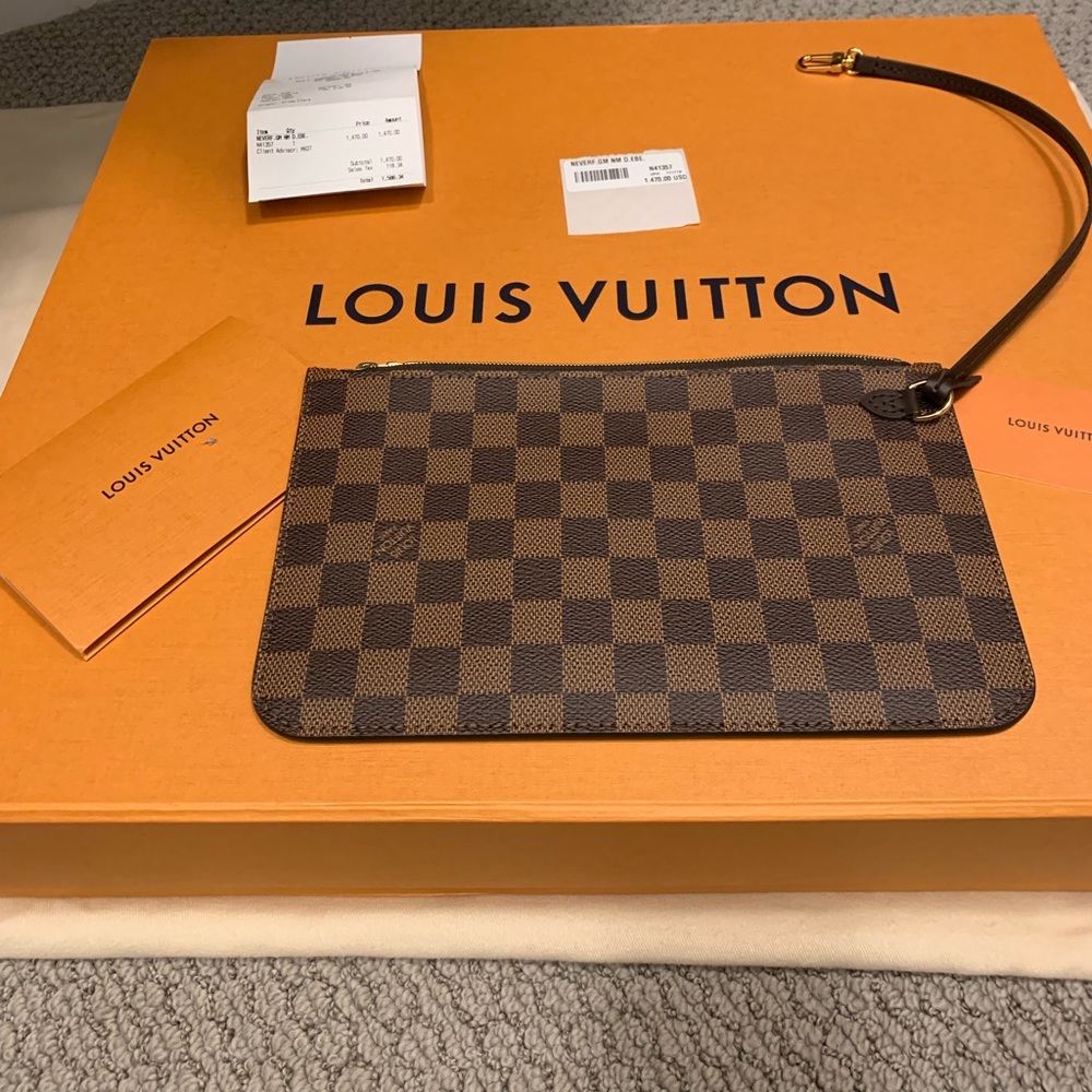 Authentic Louis Vuitton NeverFull GM Wristlet